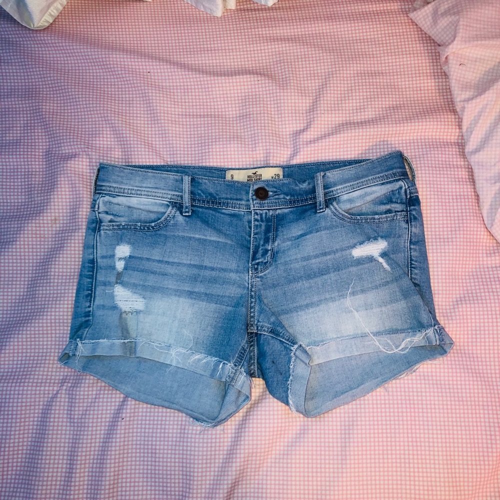 Hollister light-wash blue  denim shorts